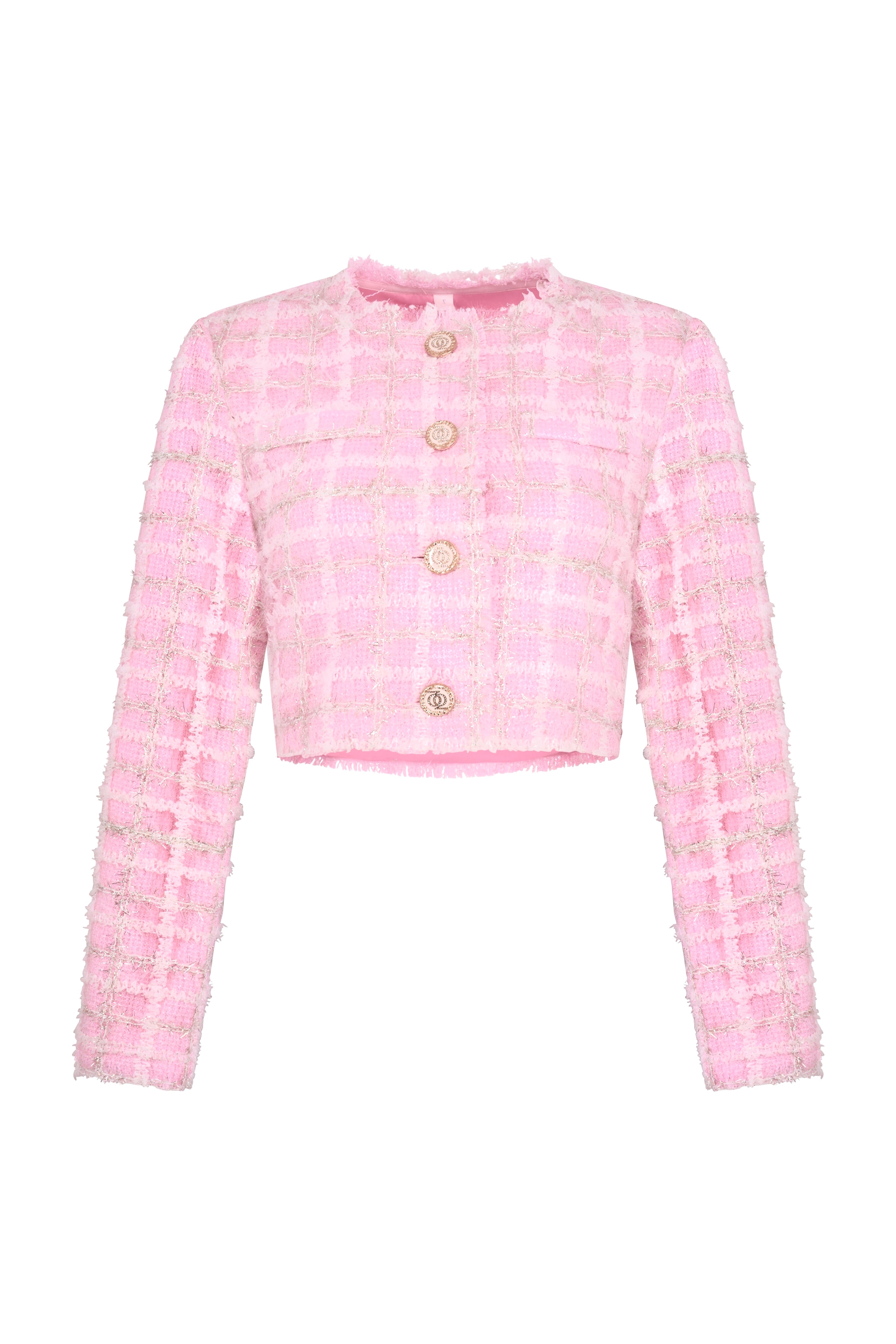 High Priority Tweed Jacket Pink