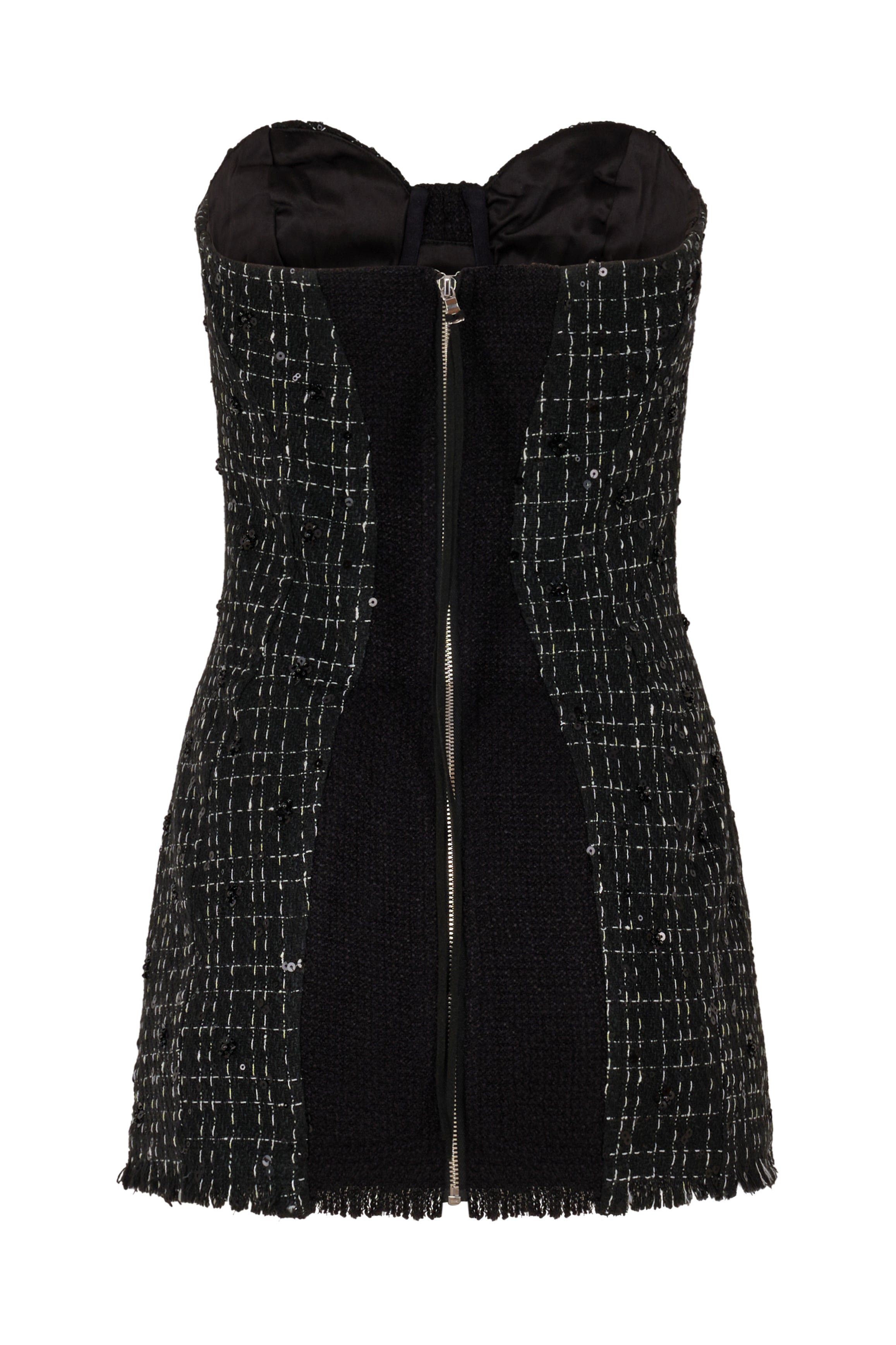 Out Of Office Tweed Dress Black