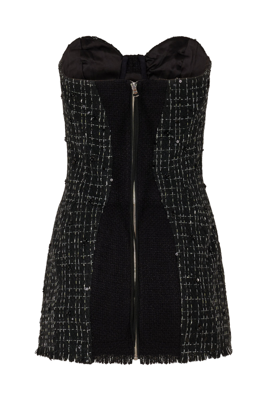 Out Of Office Tweed Dress Black
