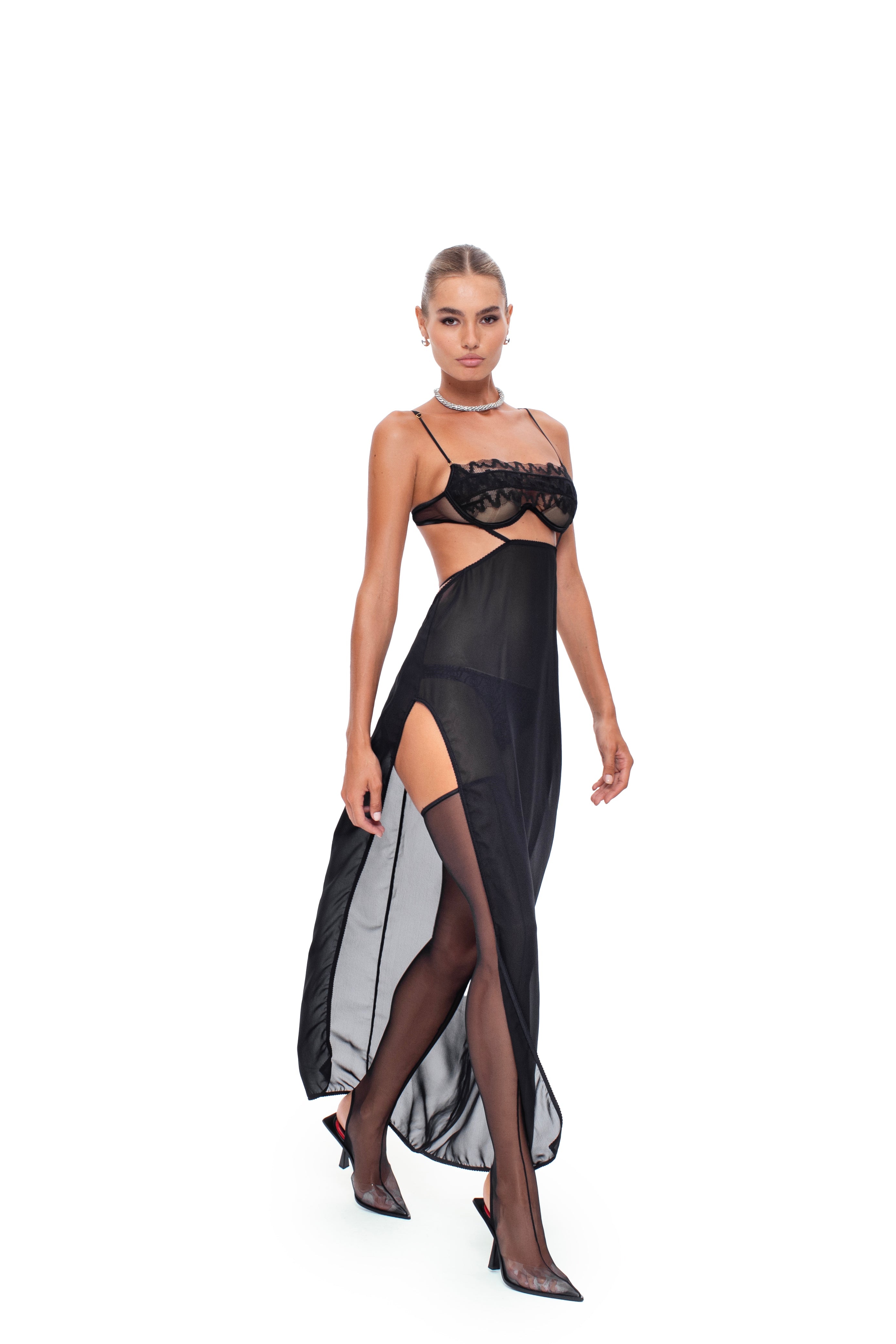 Stardust Maxi Dress Black